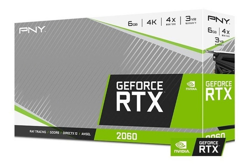 Imagen 4 de 5 de Placa De Video Nvidia Pny Geforce Rtx 2060 6 Gb Gddr6 4k Dp