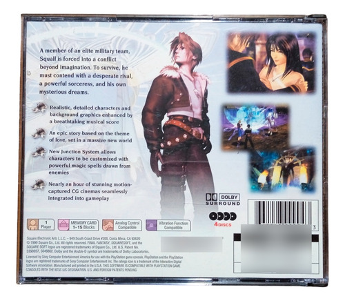 Final Fantasy Viii Original Para Playstation 1 (Usado)