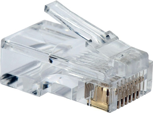 Kit Pacote 100 Conector Rj45 Cat5e Cabo Rede Plug Oletech