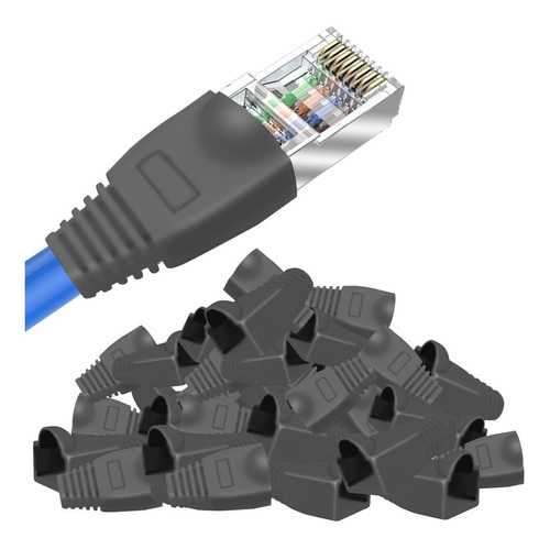 Paquete 50 Piezas Bota Capuchón Protector Para Plug Rj45 Utp