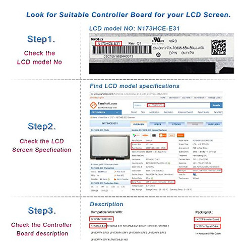 Vsdisplay Hd-mi Vga Lcd Controller Board Trabaja Para