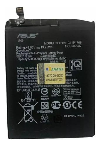 Ba-teria Asus Zenfone Max Pro M1 Zb601kl C11p1706 Original