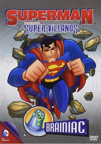 Superman Super Villanos Brainiac Dvd Sellado 3 Episodios