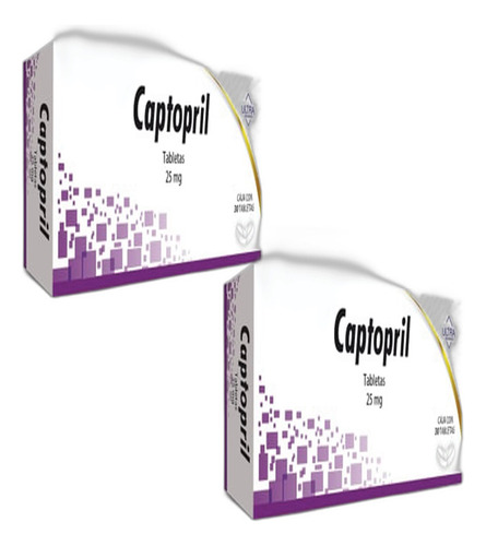 Captopril Ultra 25mg C/30 Tabs Pack 2