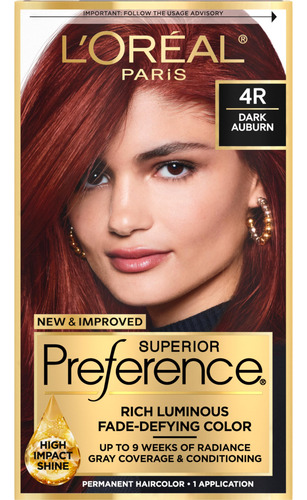 Tinte Para El Cabello L'oreal Paris Superior Preference 4r C