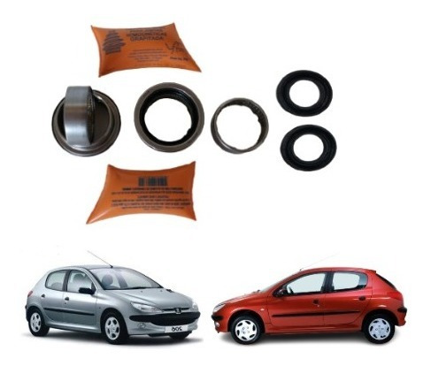 Imagem 9 de 10 de 2 Kit's Rolamento Eixo Traseiro Peugeot206/207 C/barra 47mm