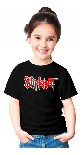 Polera Estampada Banda Rock Slipknot 100% Algodon Niño