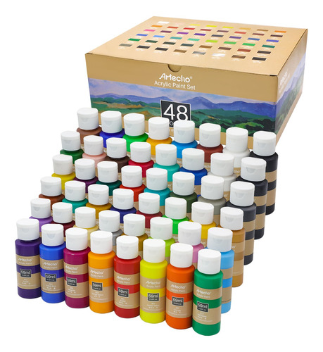 Juego De Pintura Acrílica Para Arte 59 Ml Suministros Multip