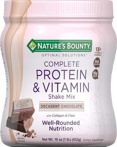 Nature's Bounty  - Colágeno Probioticos Sabor Chocolate Mix