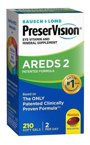 Imagem 1 de 4 de Preservision Areds 2 Eye Vitamin & Mineral 210 Minigels
