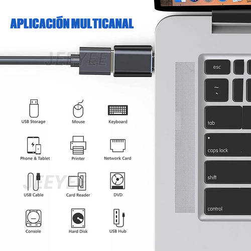 4 Piezas Adaptador Otg Usb Tipo C A Usb 3.0 5gbps