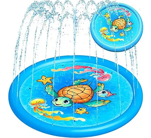 Alfombrilla Splash Rociador Agua Infanti 162cm Diseño Jardín
