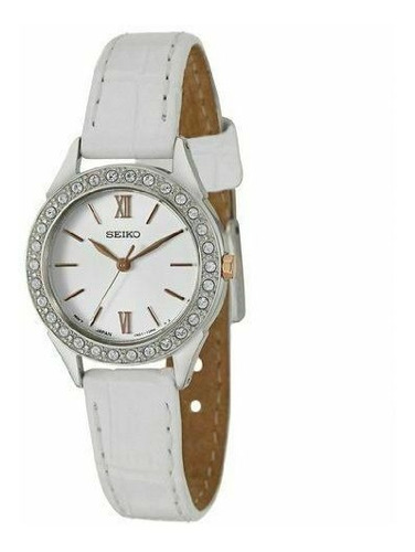 Reloj Mujer Seiko Sxgp35 Classic Dial Cuero Swarovski