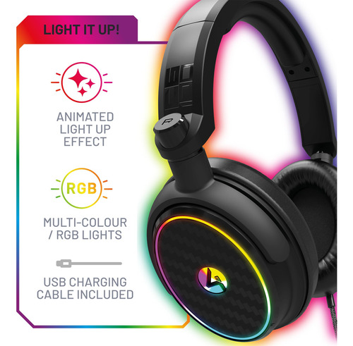 Audífonos Gamer C6-100 Luz Led Compatibles Xbox Ps4 Ps5 Swit