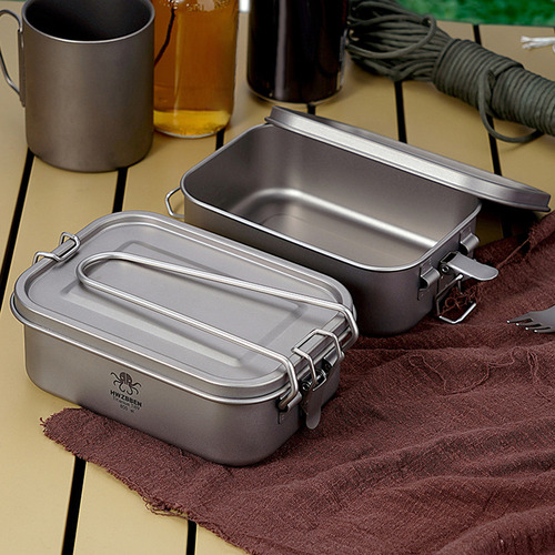 Almacenamiento De Comida Rectangular Bento Camping Outdoor D