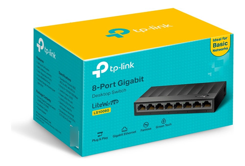 Switch Tp-link Ls1008g 8 Puertos Rj45 10/100/1000mbos