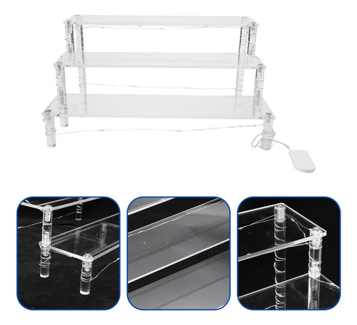 Soporte De Pantalla Led De Acrílico Transparente Para Postre