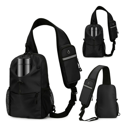 Mochila Bandolera Con MĂșltiples Bolsillos, Impermeable