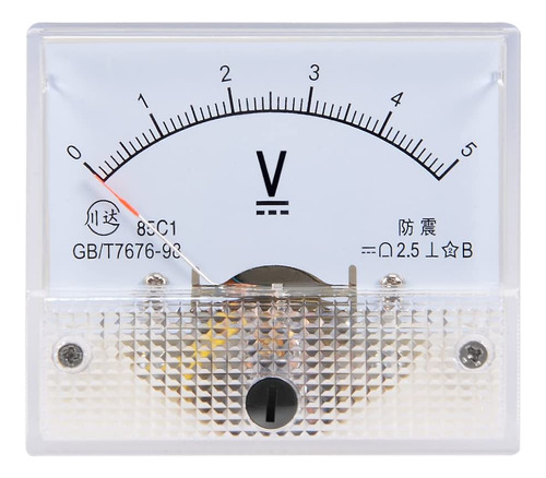 Uxcell Dc 0-5v Medidor De Voltaje De Panel Analogico Volt M