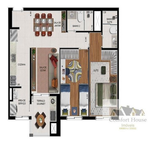 Imagem 3 de 15 de Apartamento Para Venda Em São Caetano Do Sul, Olímpico, 2 Dormitórios, 1 Suíte, 2 Banheiros, 1 Vaga - 00499_1-1738831