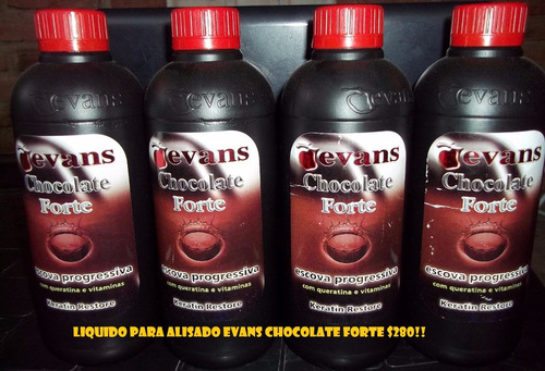 Líquido Para Alisados Evans Chocolate Forte 1 L