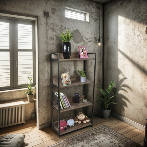 Librero Vertical Rack Decorativo Estante Minimalista Moderno