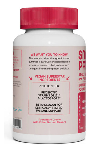 Rty P Nts Adult Probiotics Tr Wberry 60 Guies Bor Fres