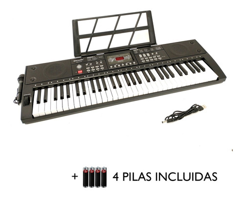 Teclado Órgano Musical 61 Teclas 200 Tonos 200 Ritmos Bd670d