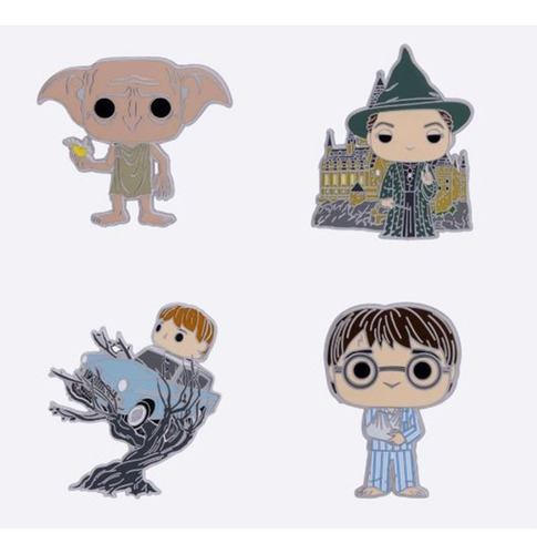 Funko Pop! Pin Harry Potter - Set De Pines 4 Pack