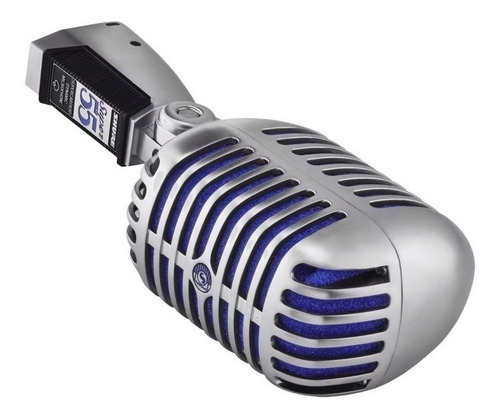 Micrófono Shure Super 55 Dinámico Vocal Supercardioide Color Plateado