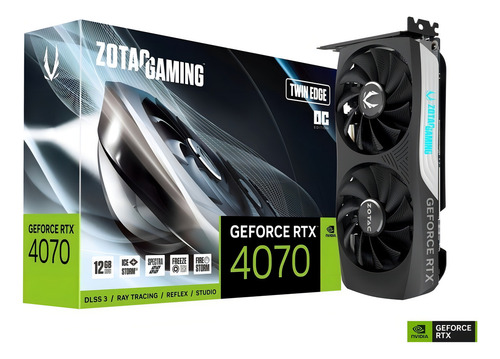 Placa de video Nvidia Zotac Gaming GeForce RTX 40 Series RTX 4070 ZT-D40700H-10M OC Edition 12GB