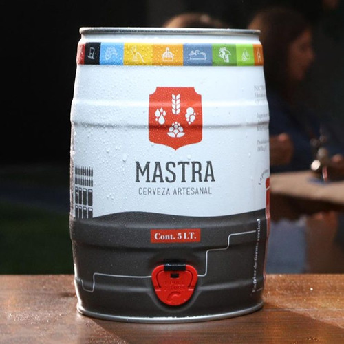 Barril De Cerveza Mastra Artesanal, 5 Litros - Flowers 4%