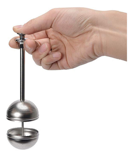 2 Colador De Té De Bola A Presión Con Colador De Infusor