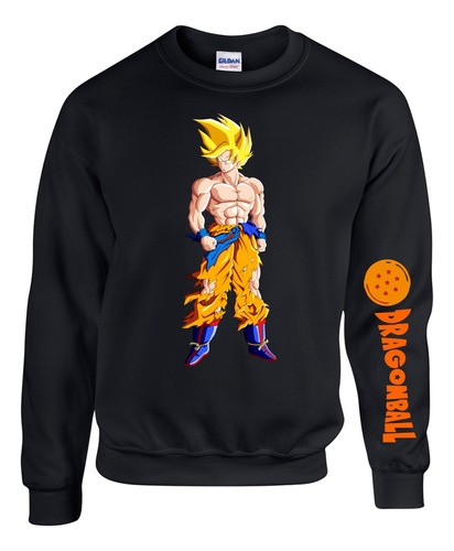 Saco Dragon Ball Super Super Sayayin Goku  Buzo Hoddie