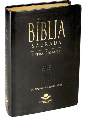 Bíblia Sagrada Letra Gigante Ntlh Luxo Preto Nobre Sbb