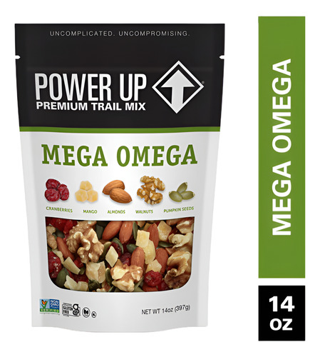 Mix De Frutos Secos Sin Gluten Power Up Mega Omega 397 G