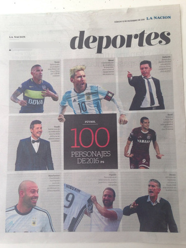 Fútbol,  Los 100 Personajes Del Año 2016 (31/12/16)