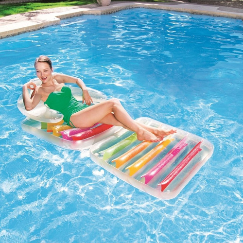 Colchoneta Sillon Inflable Bestway Plegable 2 En 1 Pileta