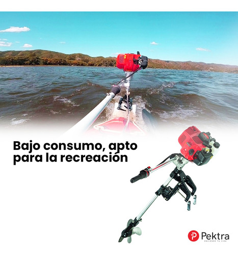 Imagen 4 de 10 de Motor Fuera De Borda Pektra 2t Refrg X Aire 52cc Para Bote!