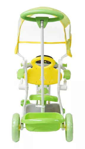 Triciclo Motoca Infantil Passeio com Empurrador Pedal Luz Som