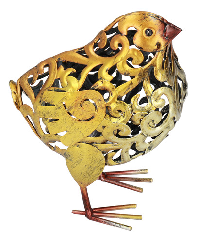 Figura De Hierro Forjado Con Forma De Pájaro, Adorno Animal,