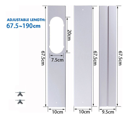 Kit De Adaptador De Ventana, Placa Deslizante, Protección Co