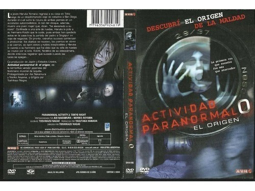 Actividad Paranormal El Origen Pelicula Dvd Nuevo