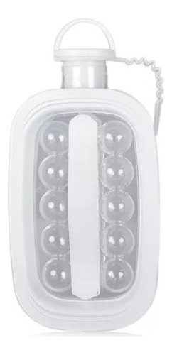 Cubitera Hielera Con Tapa Para Hacer Hielos Blanco