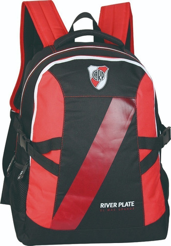 Mochila River Plate Con Red Original Licencia Bolso Futbol