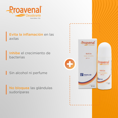 Proavenal Desodorante Axila Sensible Cuidado Corporal 90ml