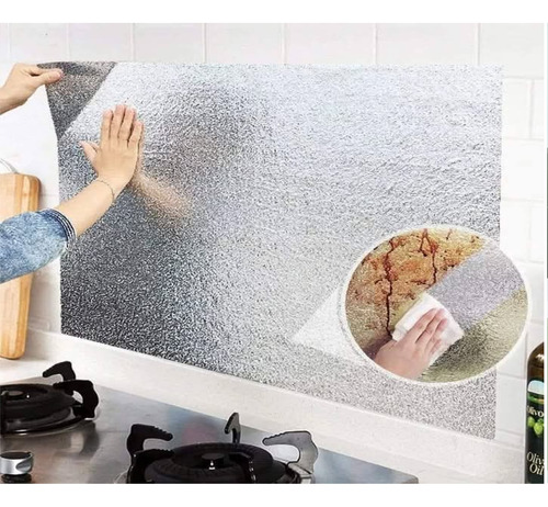 2pack Papel Aluminio De Cocina Multiuso De 5 Metros X 40 Cm