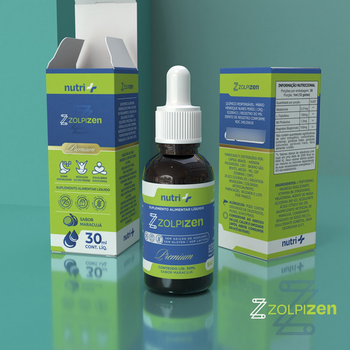 Zolpizen Gotas -ansiedade -insonia +sono +foco Efeito Zolpi Maracujá