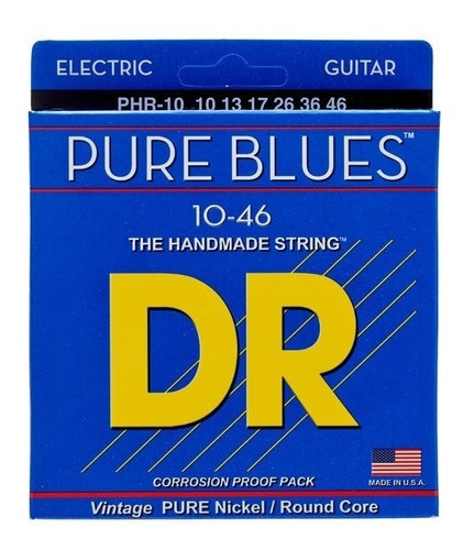 Cuerdas Guitarra Eléctrica 10/46 Pure Blues Dr Phr-10 +