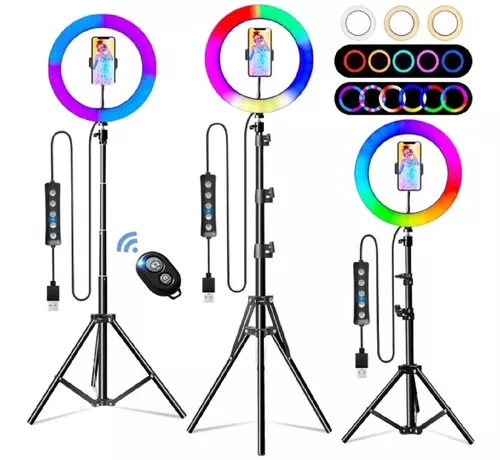 Kit Aro De Luz 30cm + Trípode 2m + Soporte Para Celular - $ 52.020 -  Rosario al Costo